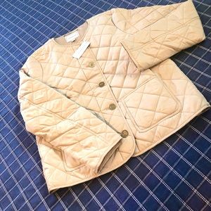 New  with tags Charter Club's quilted woven jacket , Size: S color : Sedona Dust